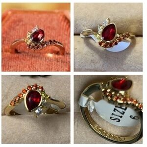 New 18k Gold plated ring from the campfire collection Fragrant Jewels Engraved